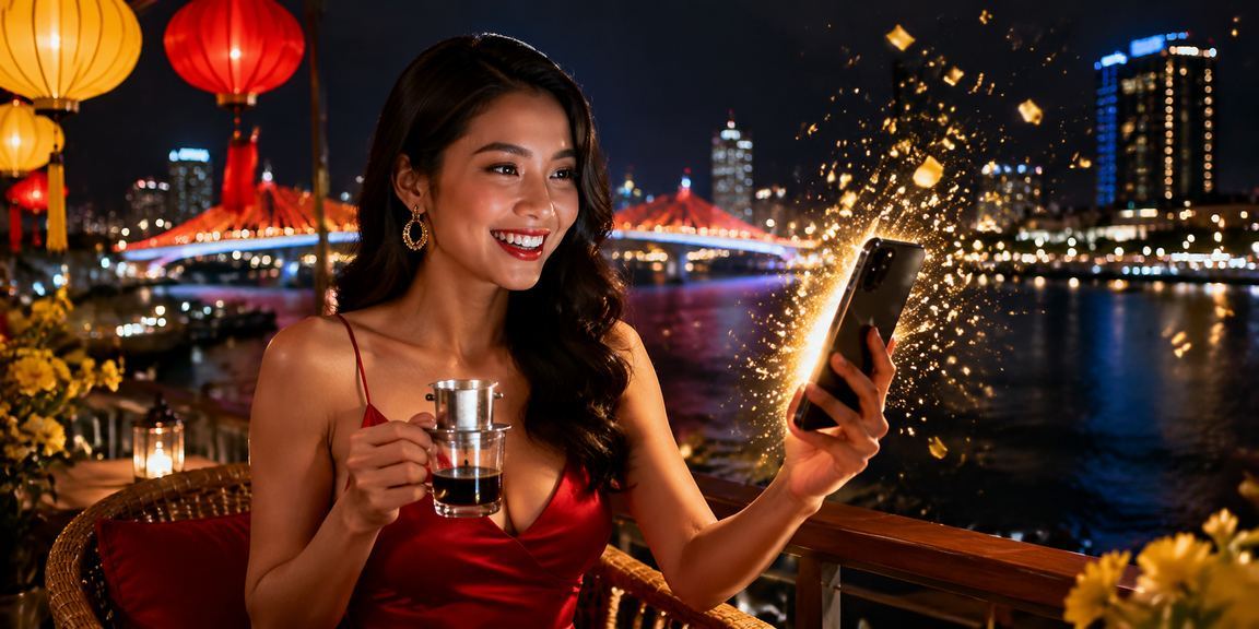 Người dùng quản lý thời gian chơi game trên điện thoại bên tách cà phê